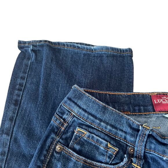 Lucky Brand Sofia Dark Rinse Boot Cut Jeans Size 4 27 - Picture 11 of 11
